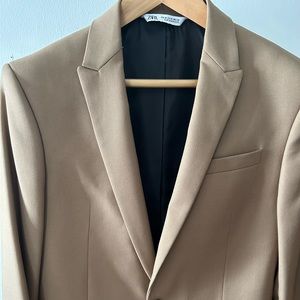Tan Gray Suit from Zara